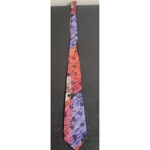 Vintage Alexander Lloyd Boston Abstract Multicolor Tie 62" Long Polyester X-Long